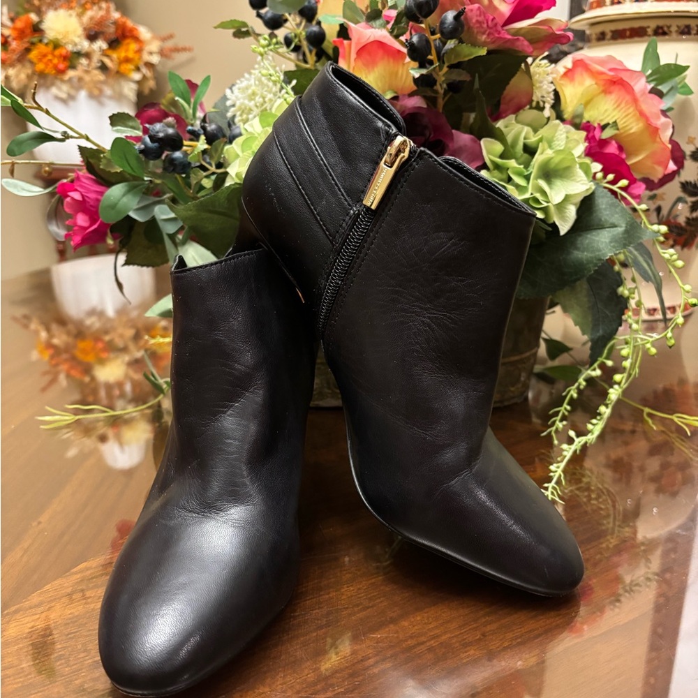 Vince Camuto Sleek Black Ankle Boots
